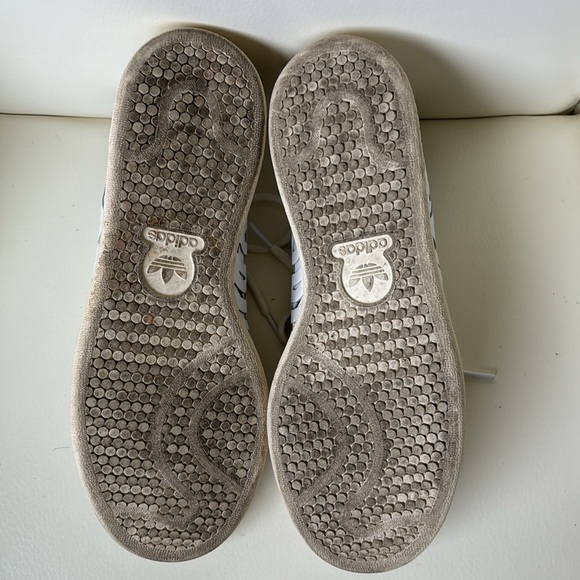 Adidas Stan Smith White Cutout Sneakers - Picture 7 of 9
